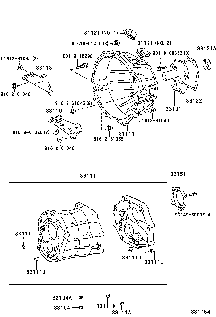  QUALIS |  CLUTCH HOUSING TRANSMISSION CASE MTM