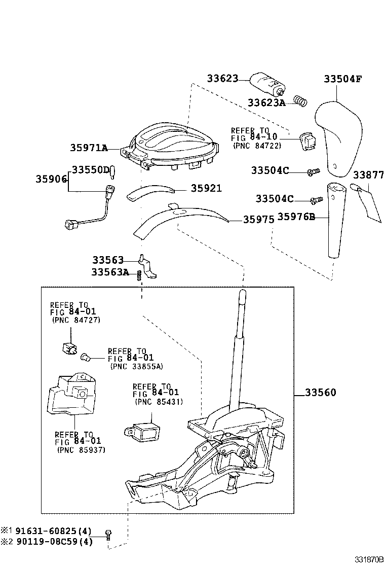  YARIS ECHO 4D |  SHIFT LEVER RETAINER