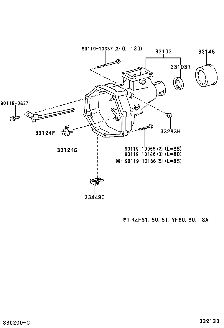  T U V |  EXTENSION HOUSING MTM