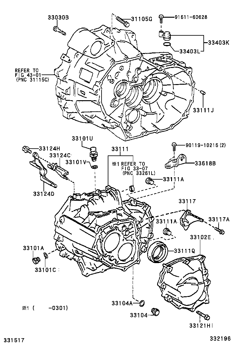  PICNIC AVENSIS VERSO |  CLUTCH HOUSING TRANSMISSION CASE MTM