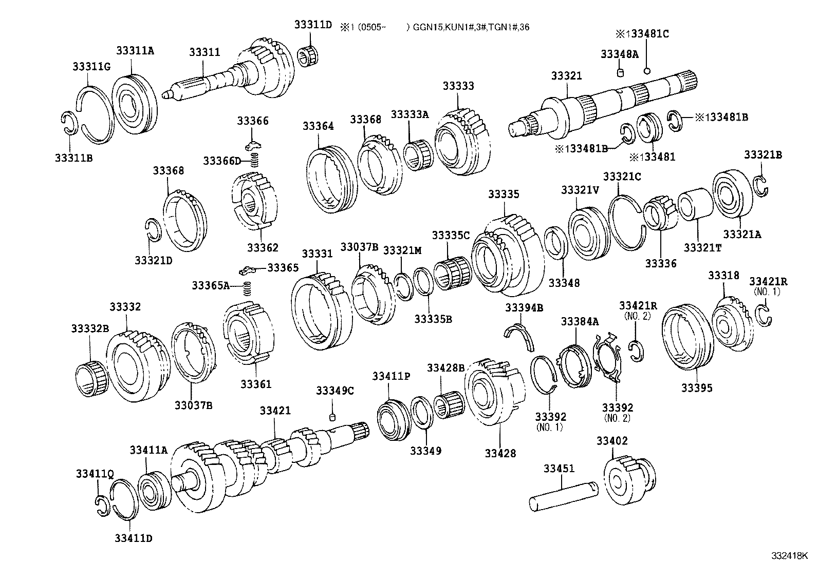  HILUX |  TRANSMISSION GEAR MTM