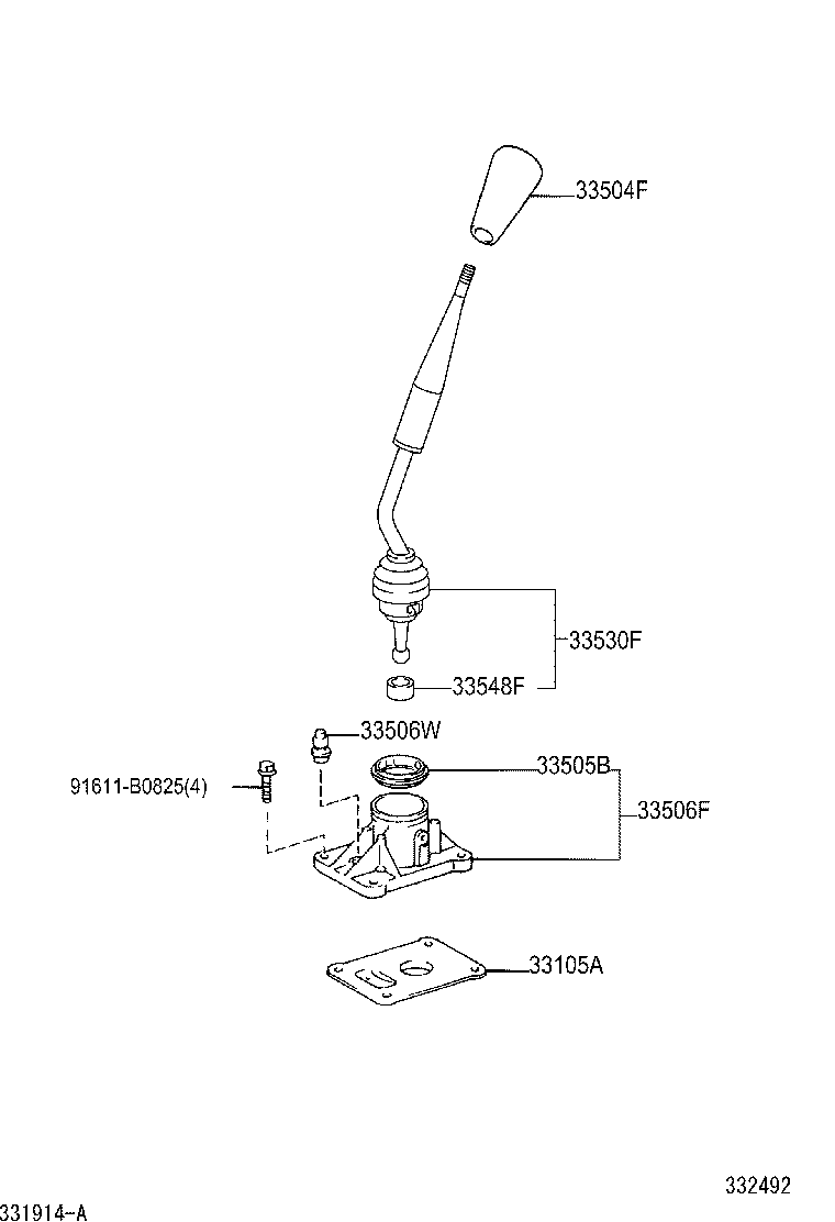  LAND CRUISER PRADO |  SHIFT LEVER RETAINER