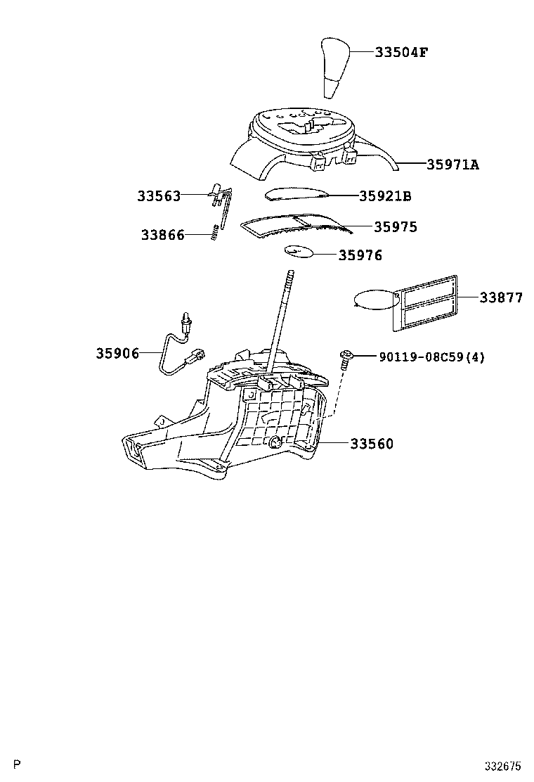  YARIS |  SHIFT LEVER RETAINER