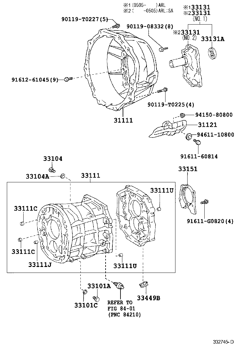  HILUX |  CLUTCH HOUSING TRANSMISSION CASE MTM