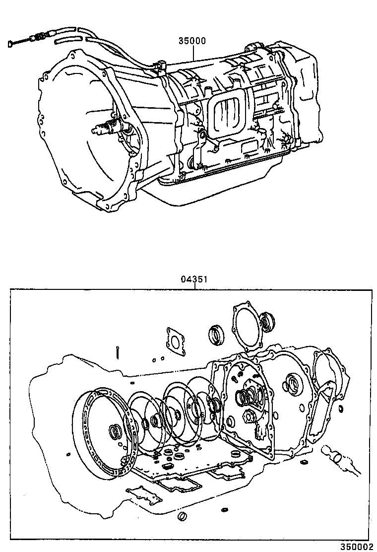  LAND CRUISER 80 |  TRANSAXLE OR TRANSMISSION ASSY GASKET KIT ATM