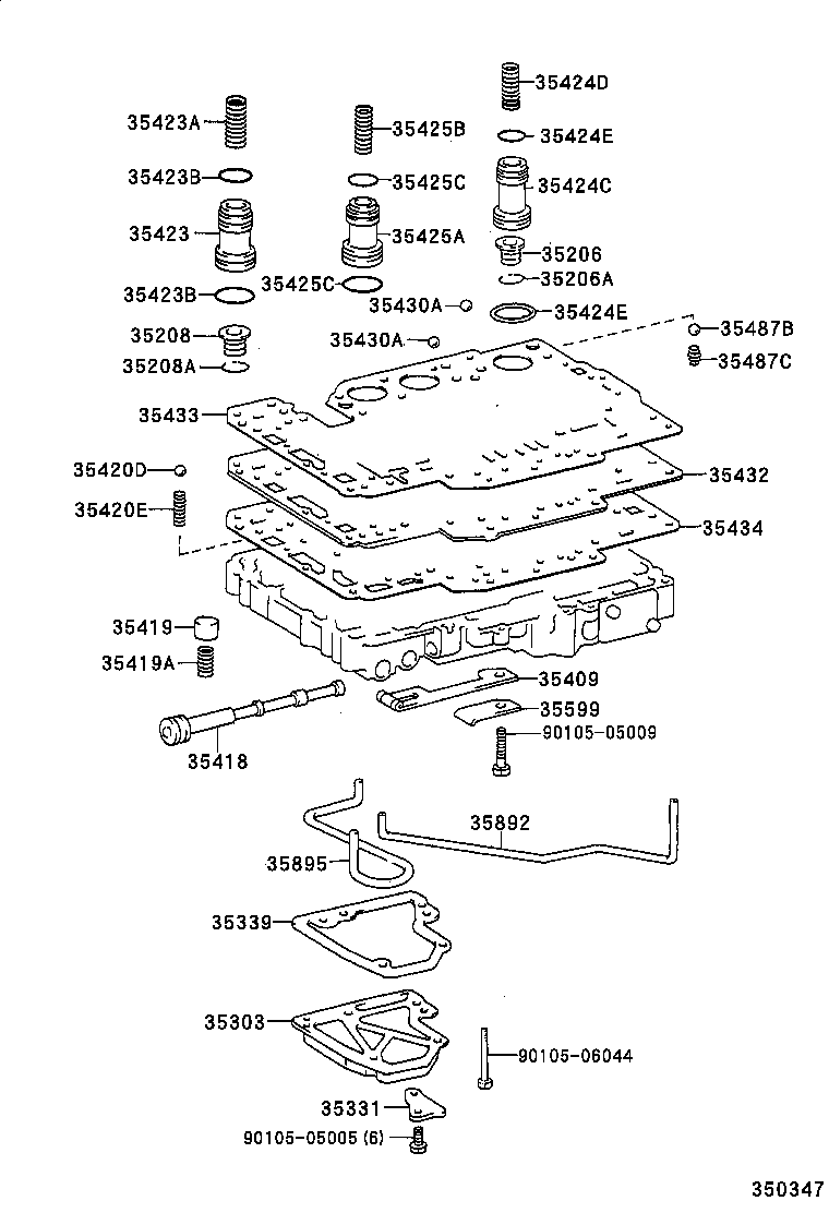  T U V |  VALVE BODY OIL STRAINER ATM