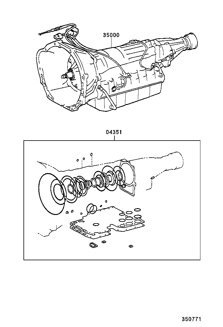HILUX | TRANSAXLE OR TRANSMISSION ASSY GASKET KIT ATM