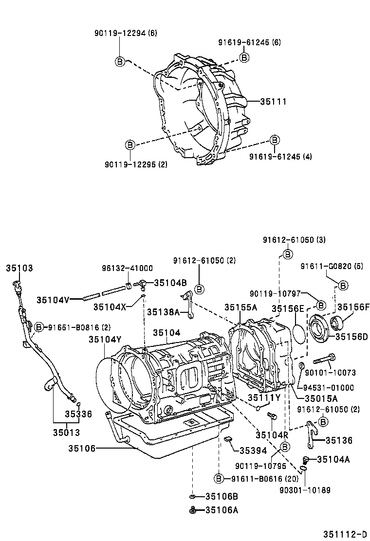  LAND CRUISER 100 105 |  TRANSMISSION CASE OIL PAN ATM