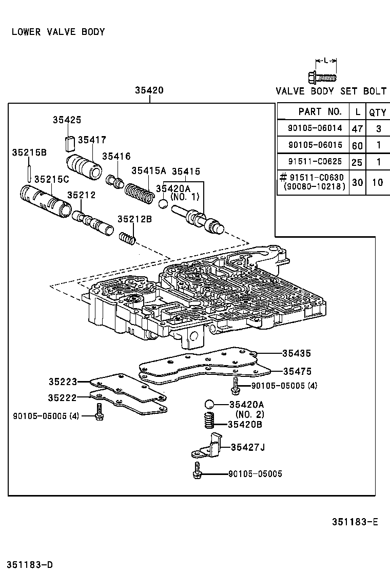 T U V |  VALVE BODY OIL STRAINER ATM