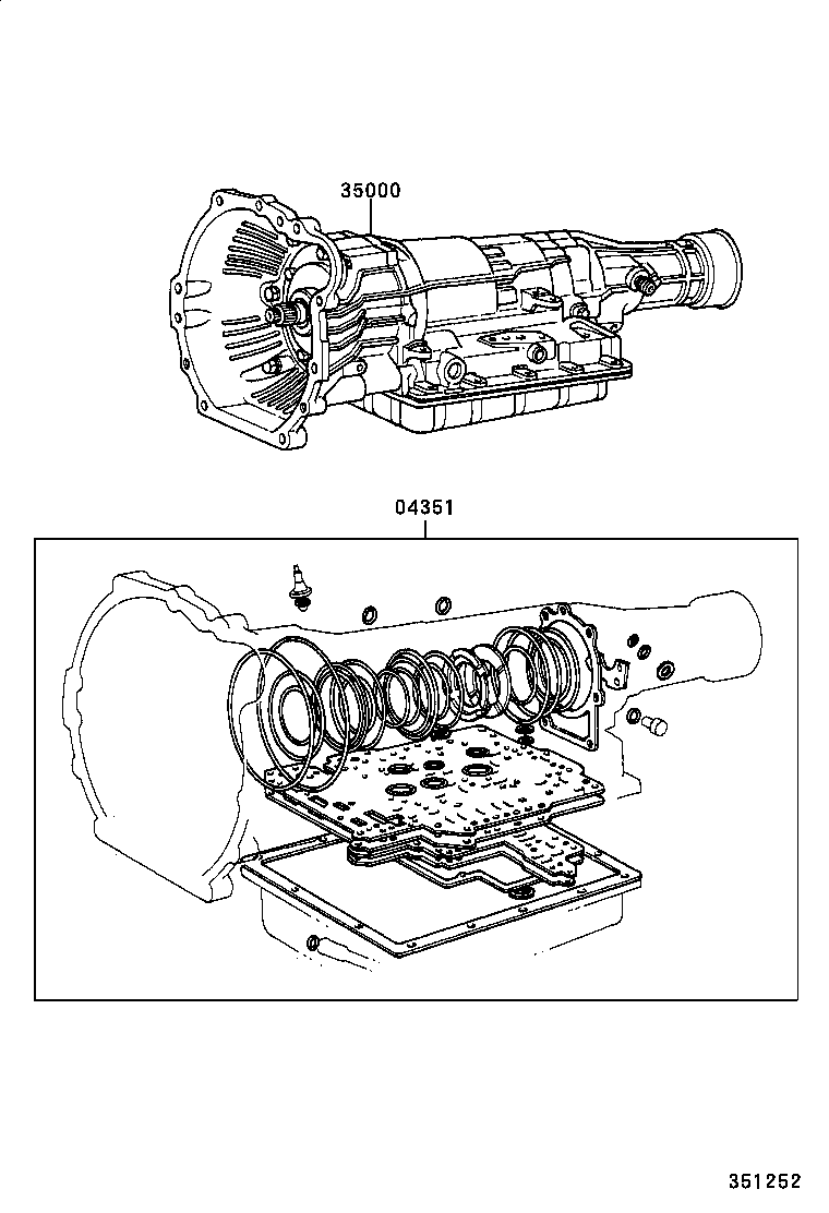  HILUX |  TRANSAXLE OR TRANSMISSION ASSY GASKET KIT ATM