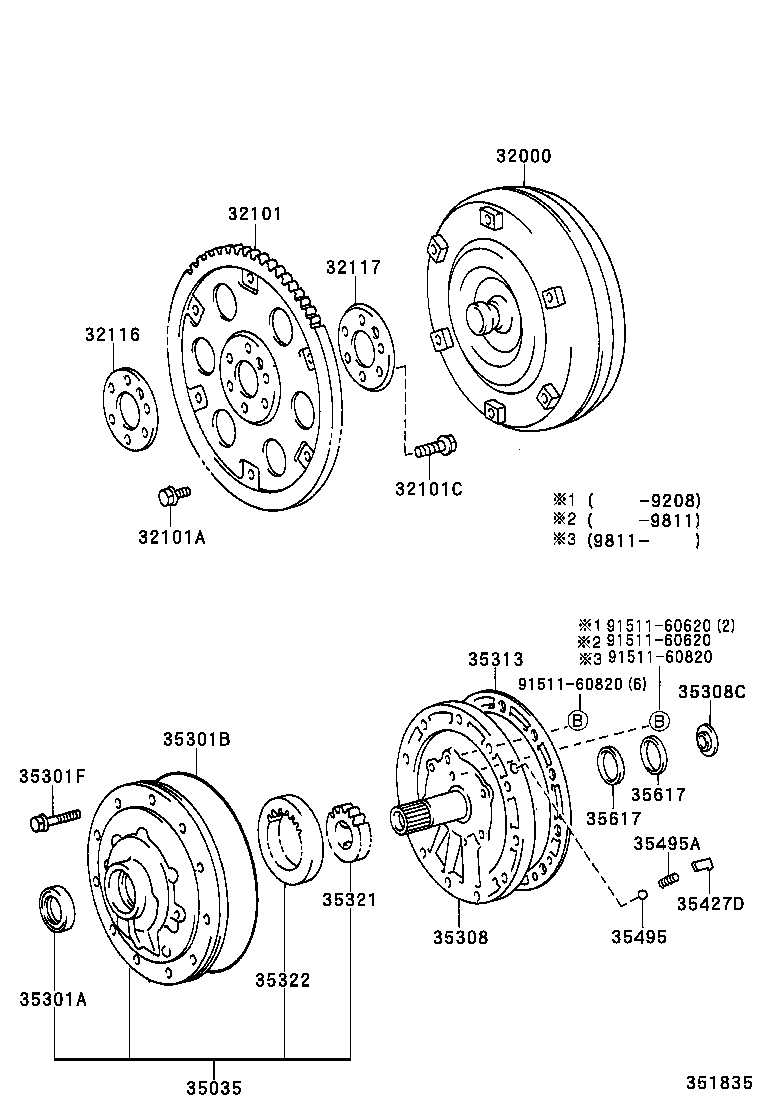  LAND CRUISER 80 |  TORQUE CONVERTER FRONT OIL PUMP CHAIN ATM