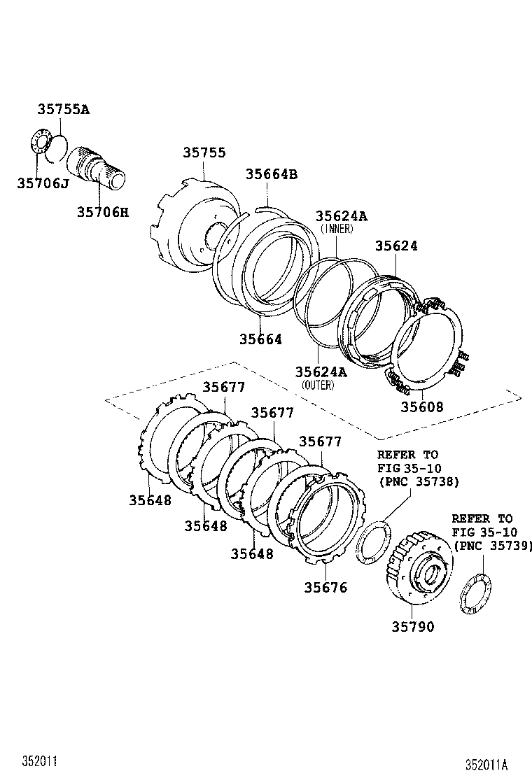  AVALON |  CENTER SUPPORT PLANETARY SUN GEAR ATM