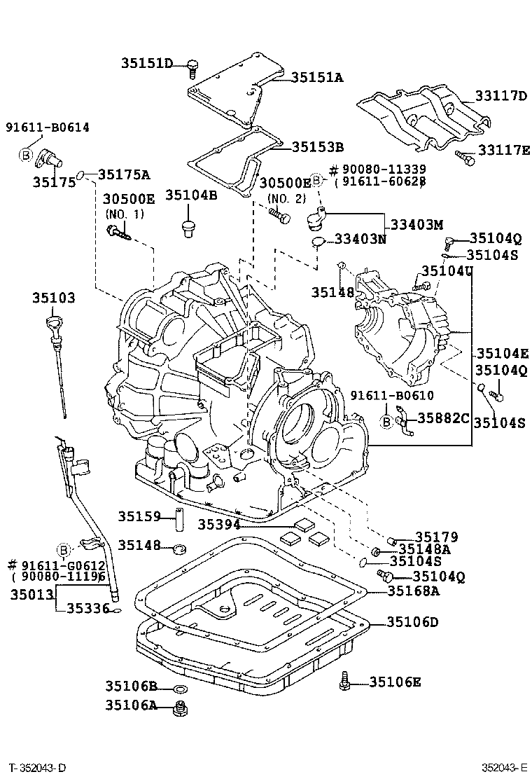  AVALON |  TRANSMISSION CASE OIL PAN ATM