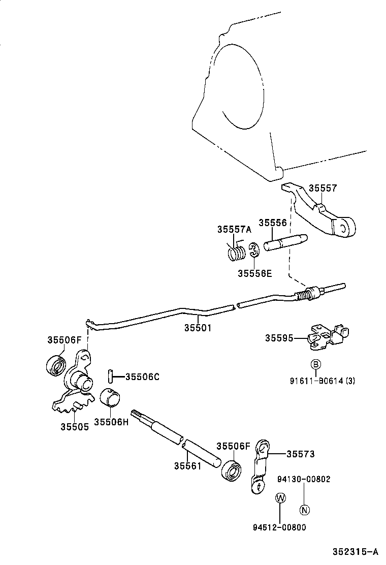  T U V |  THROTTLE LINK VALVE LEVER ATM