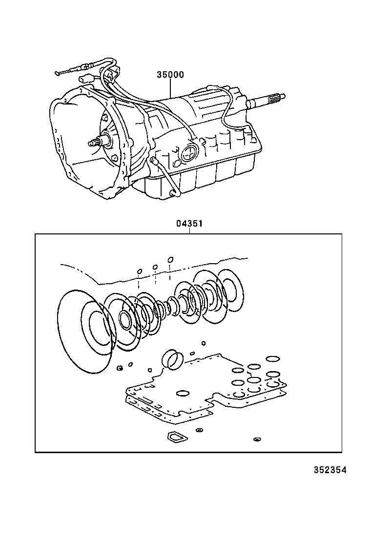  T U V |  TRANSAXLE OR TRANSMISSION ASSY GASKET KIT ATM