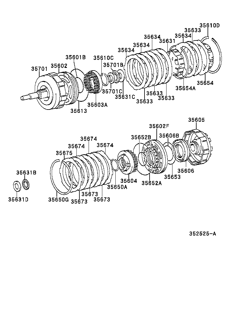 T U V | BRAKE BAND MULTIPLE DISC CLUTCH ATM