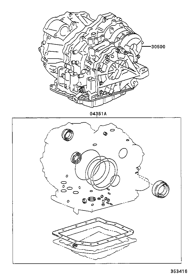  CAMRY |  TRANSAXLE OR TRANSMISSION ASSY GASKET KIT ATM