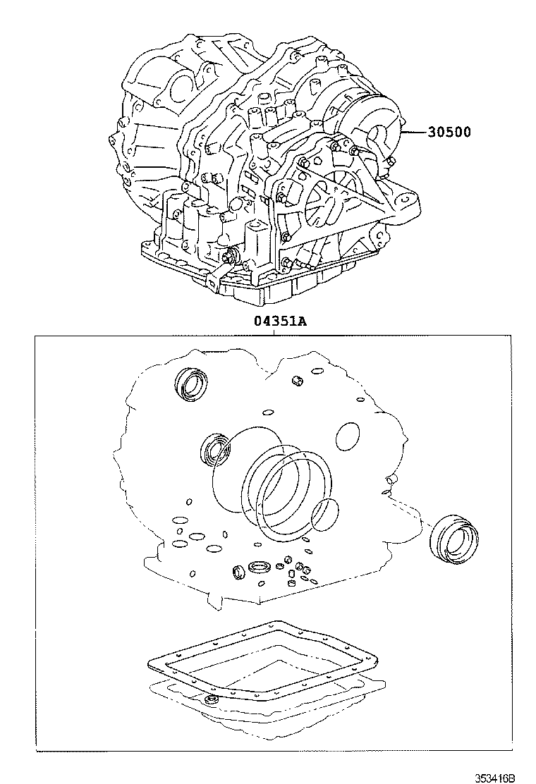  ES300 |  TRANSAXLE OR TRANSMISSION ASSY GASKET KIT ATM