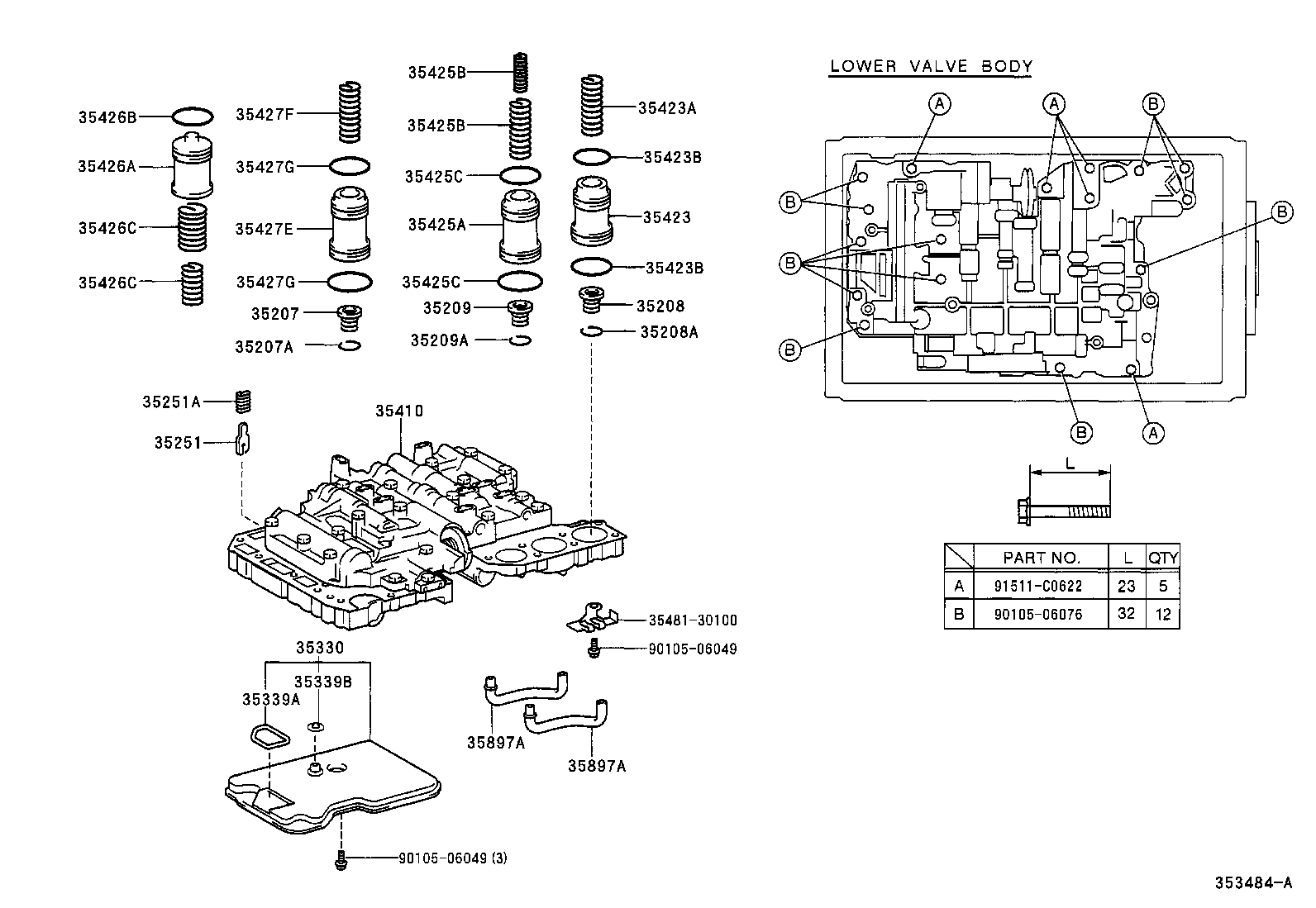  HILUX |  VALVE BODY OIL STRAINER ATM