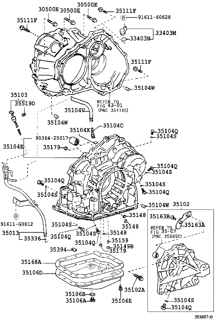  CAMRY |  TRANSMISSION CASE OIL PAN ATM