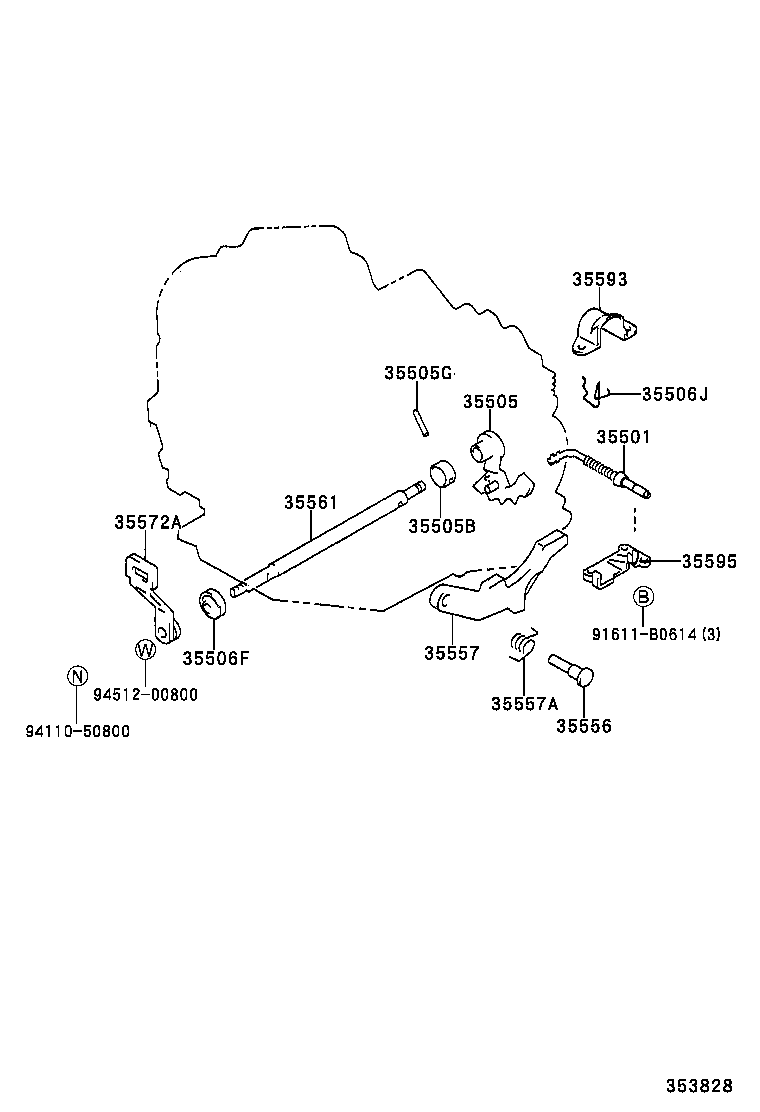  CAMRY AUSTRALIA |  THROTTLE LINK VALVE LEVER ATM