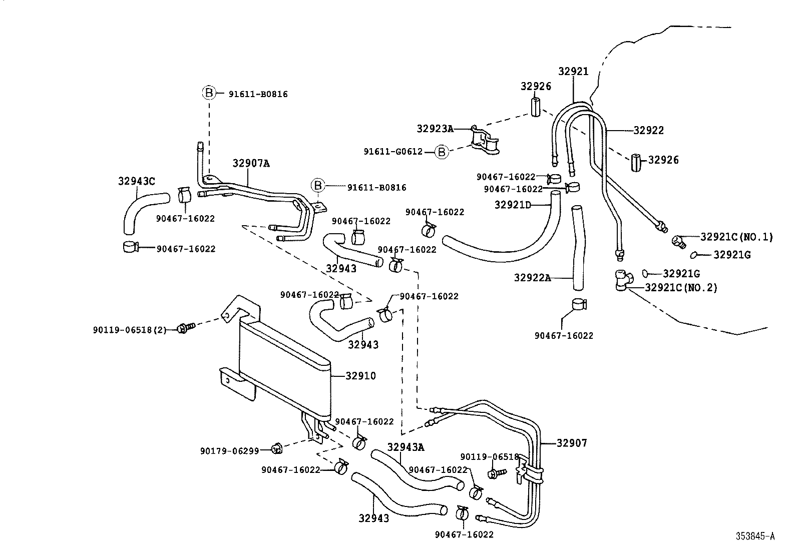  CAMRY AUSTRALIA |  OIL COOLER TUBE ATM