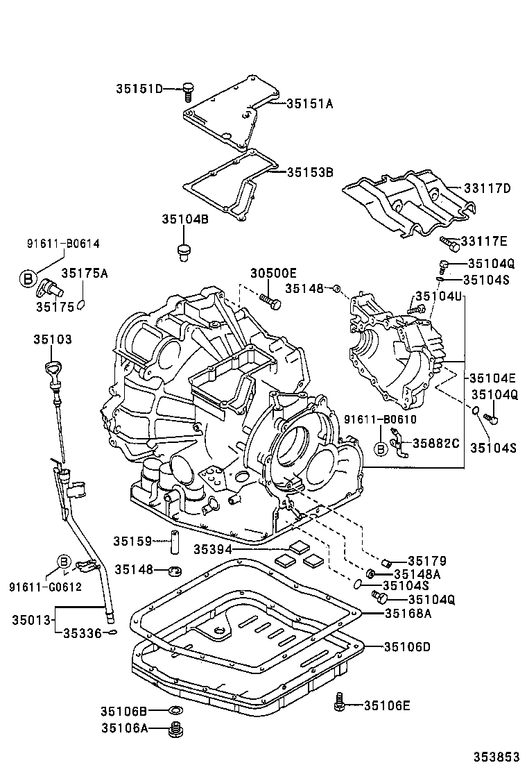  CAMRY AUSTRALIA |  TRANSMISSION CASE OIL PAN ATM