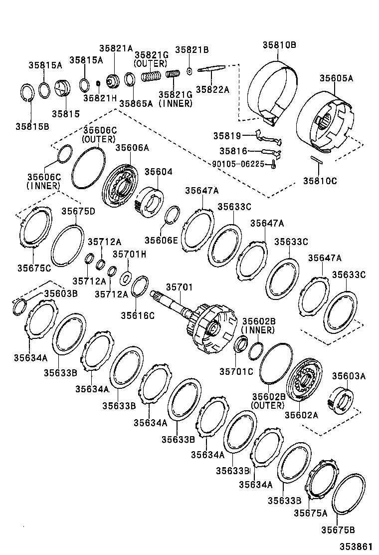  CAMRY AUSTRALIA |  BRAKE BAND MULTIPLE DISC CLUTCH ATM