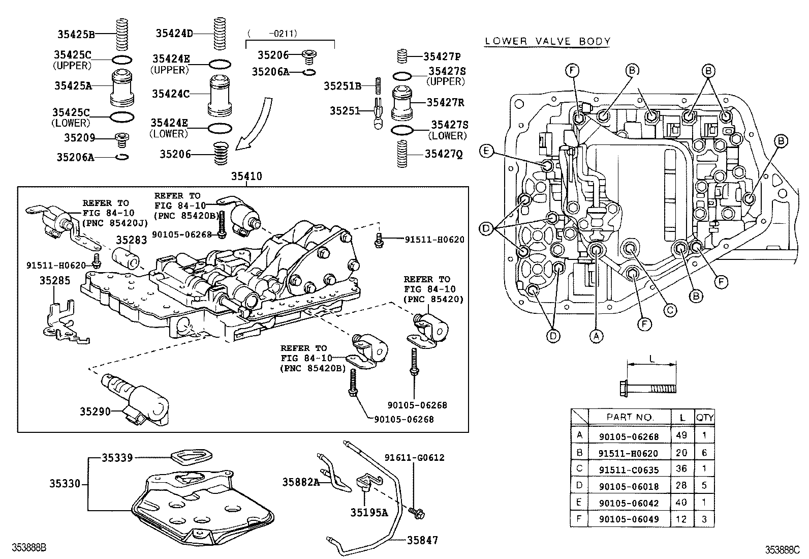  YARIS ECHO 4D |  VALVE BODY OIL STRAINER ATM
