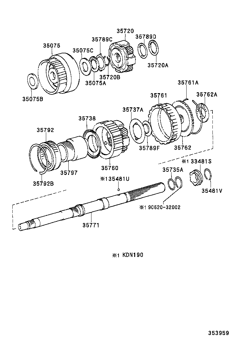 HILUX | PLANETARY GEAR REVERSE PISTON COUNTER GEAR ATM
