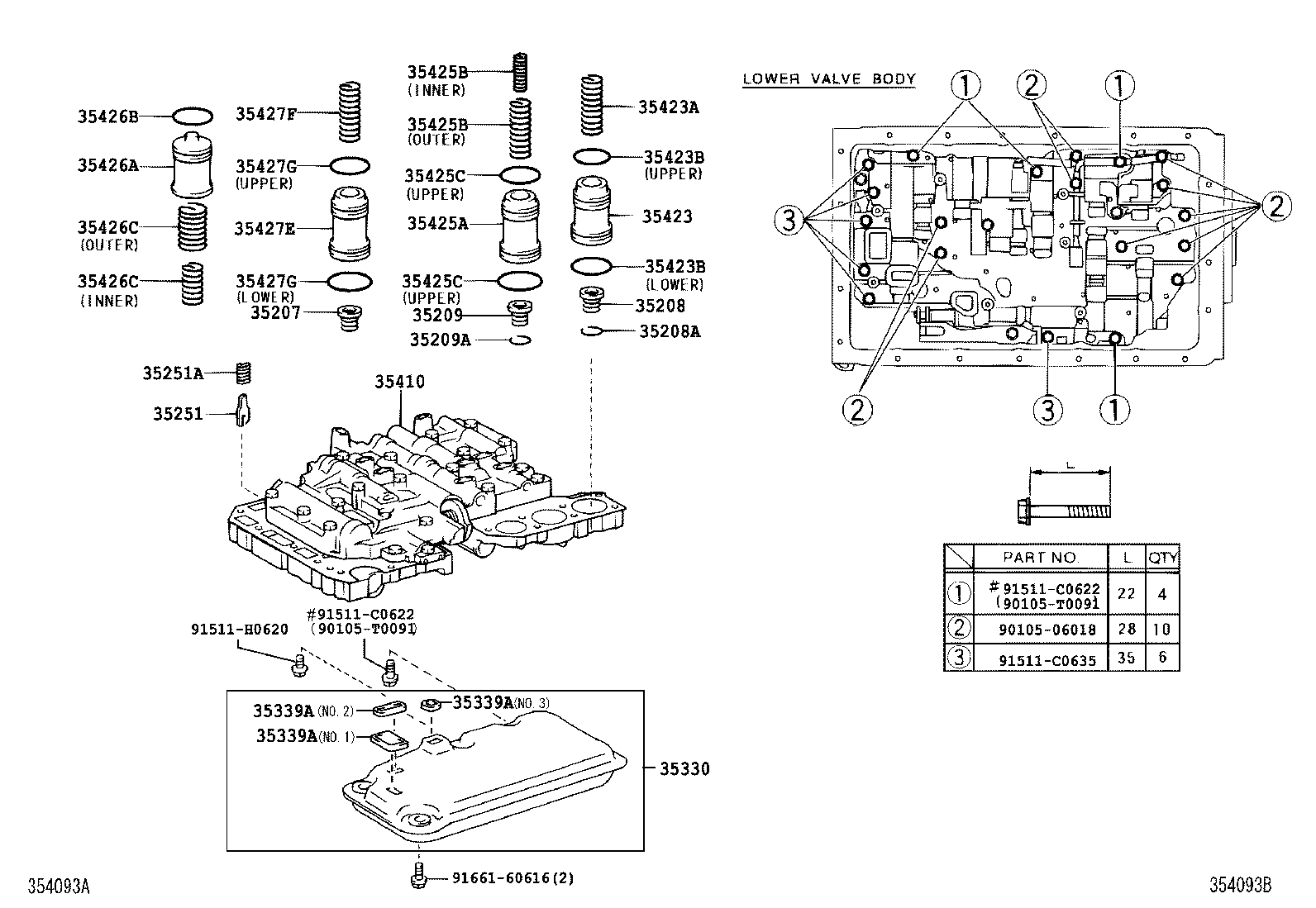  T U V |  VALVE BODY OIL STRAINER ATM