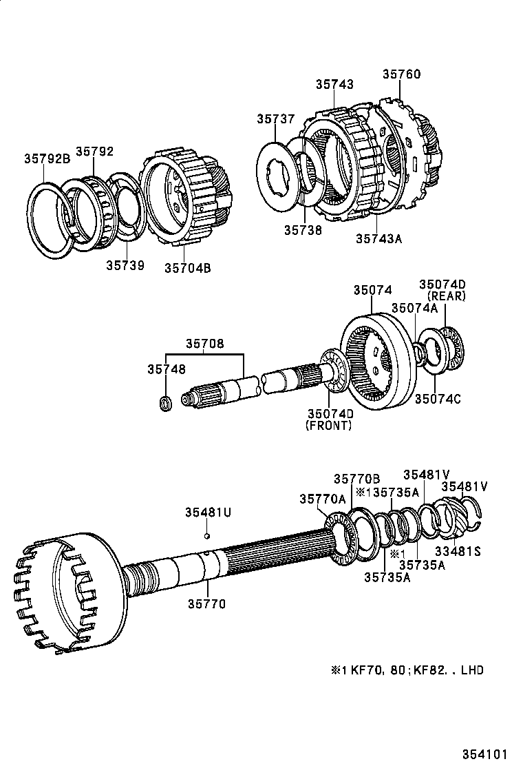 T U V | PLANETARY GEAR REVERSE PISTON COUNTER GEAR ATM