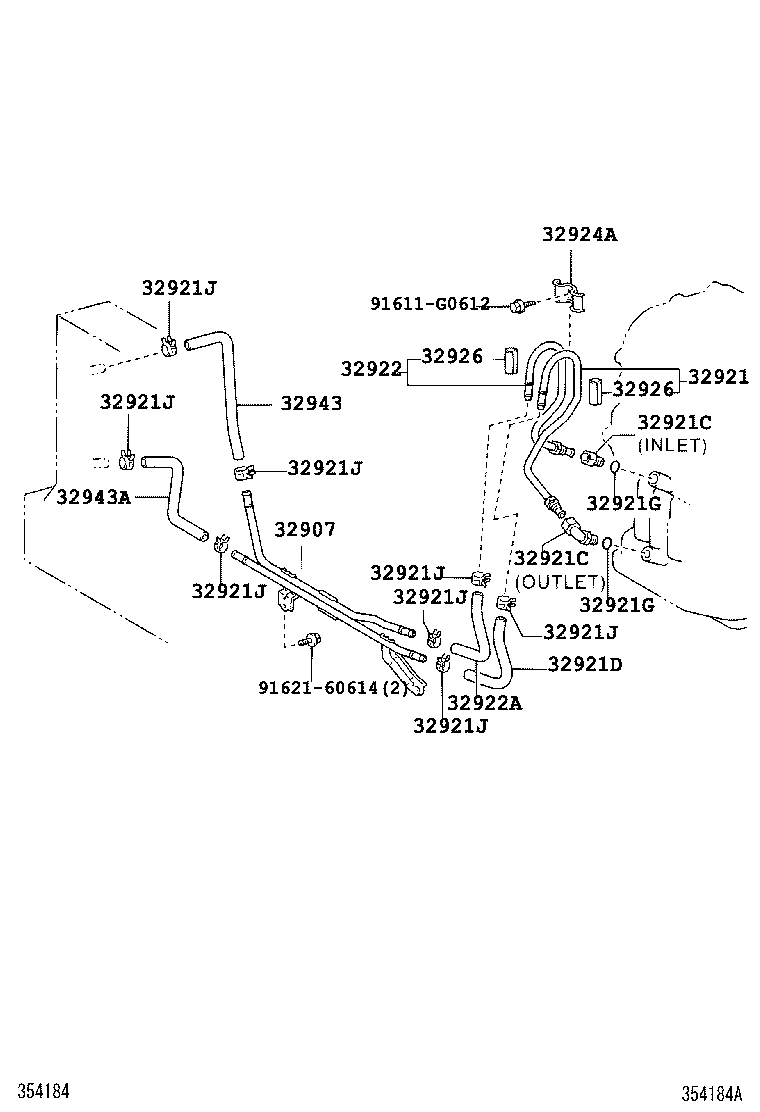  AVENSIS |  OIL COOLER TUBE ATM