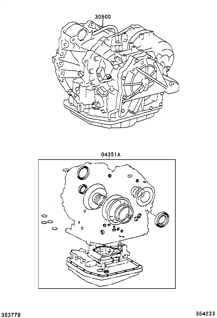  WISH |  TRANSAXLE OR TRANSMISSION ASSY GASKET KIT ATM