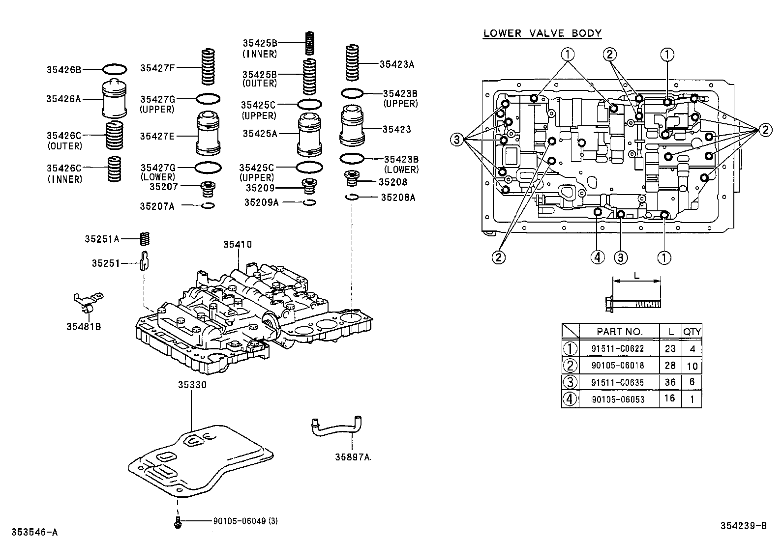  HILUX |  VALVE BODY OIL STRAINER ATM