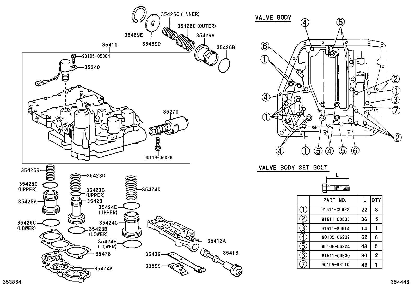  AVALON |  VALVE BODY OIL STRAINER ATM