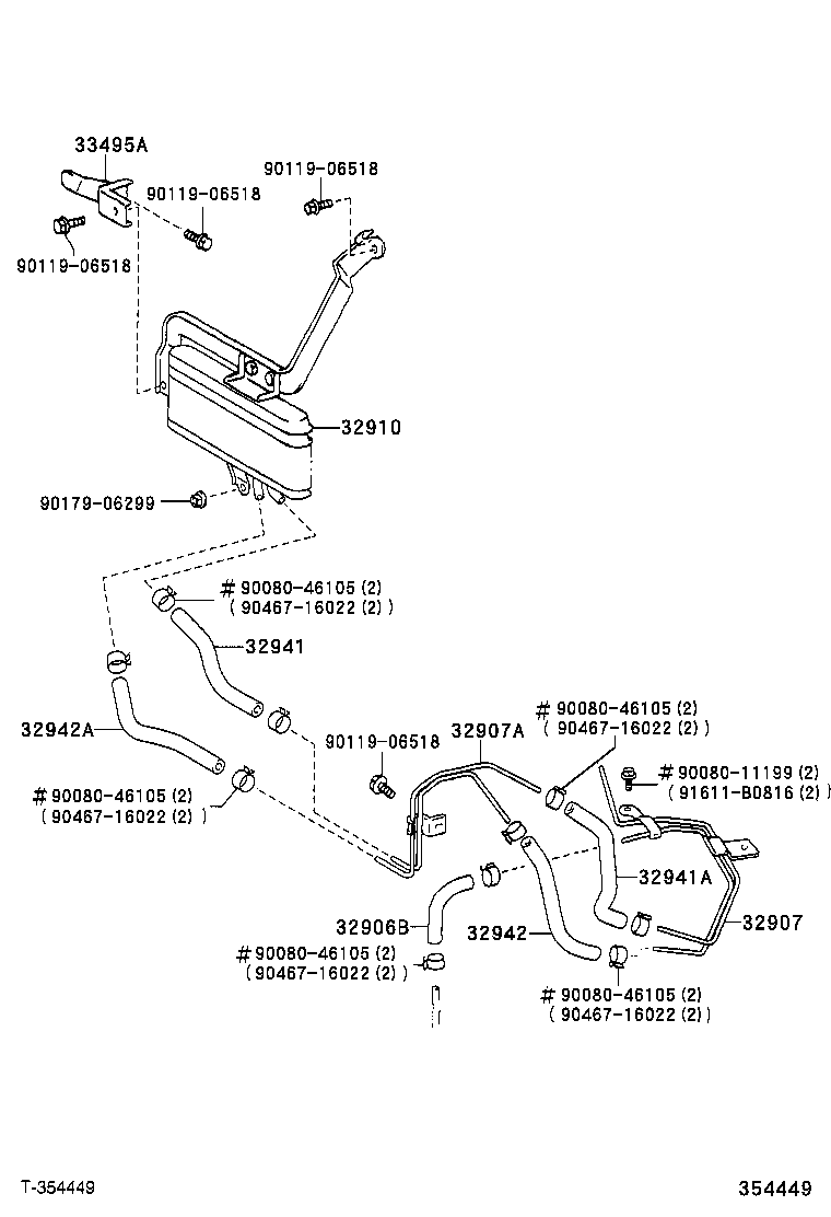  AVALON |  OIL COOLER TUBE ATM