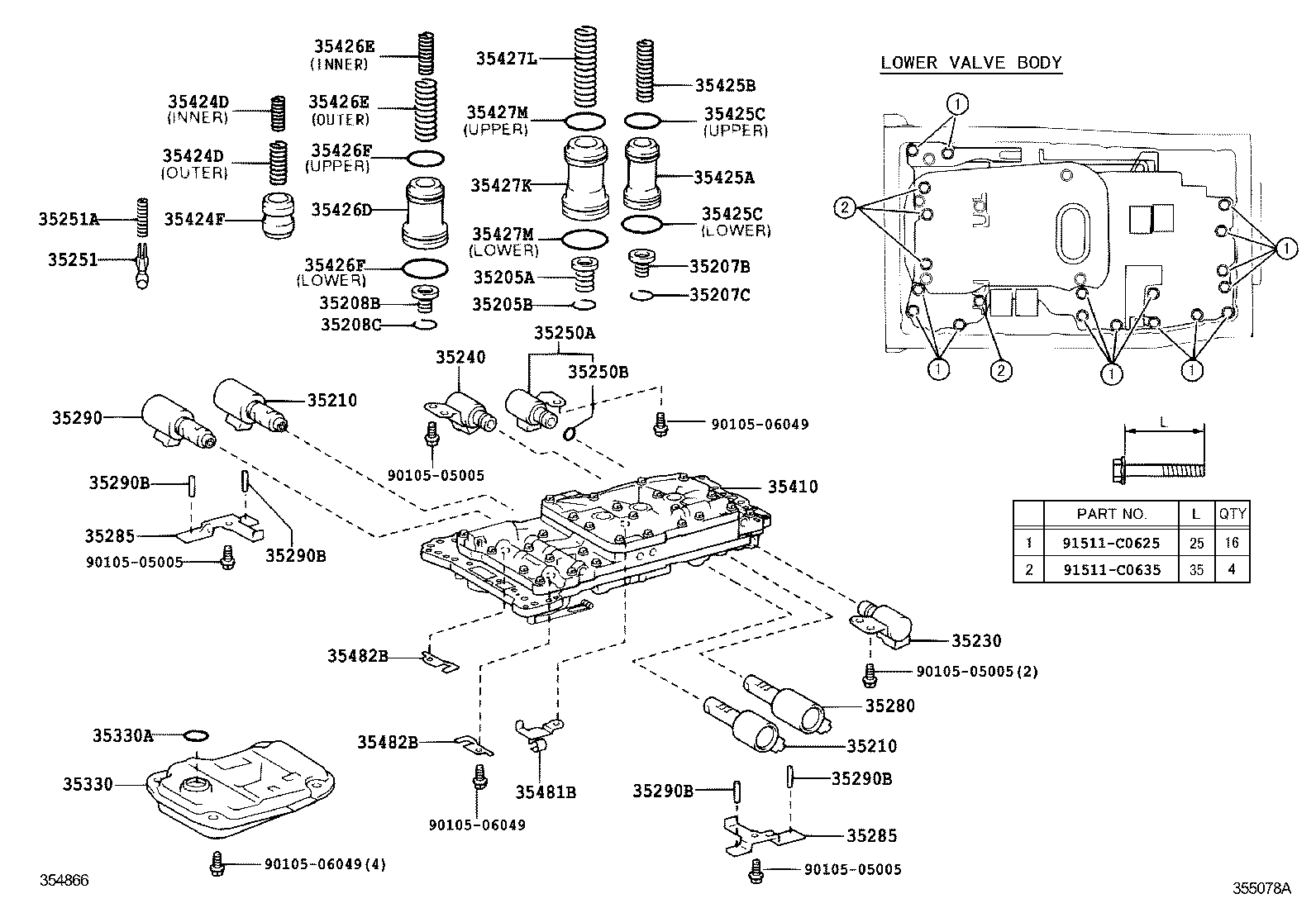  HILUX |  VALVE BODY OIL STRAINER ATM