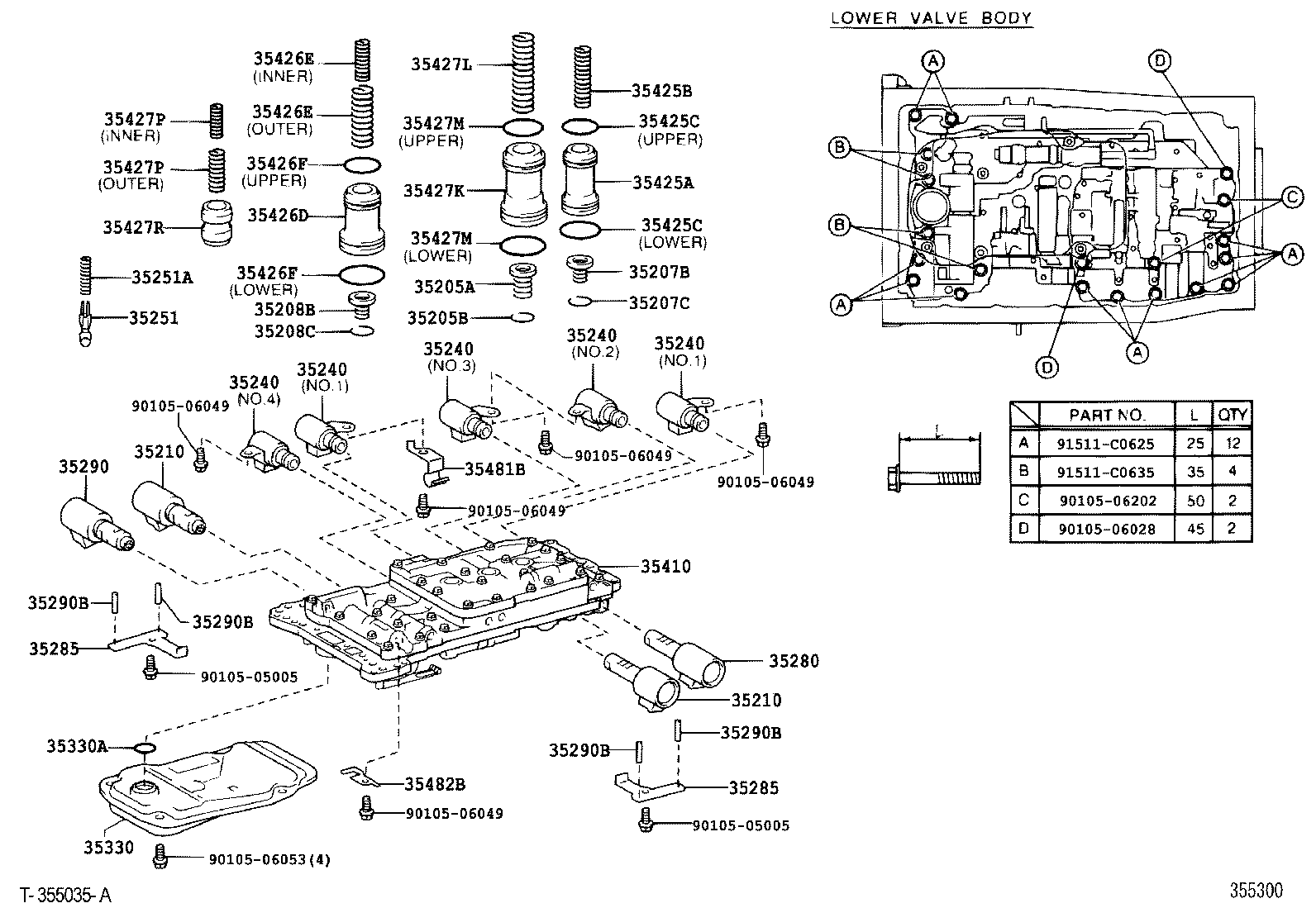  SC430 |  VALVE BODY OIL STRAINER ATM