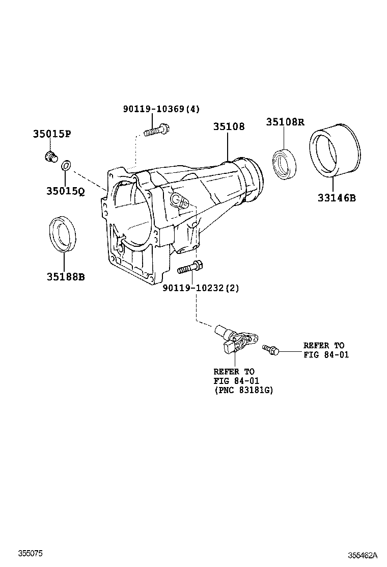  HILUX |  EXTENSION HOUSING ATM