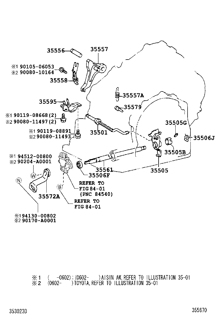  KLUGER |  THROTTLE LINK VALVE LEVER ATM