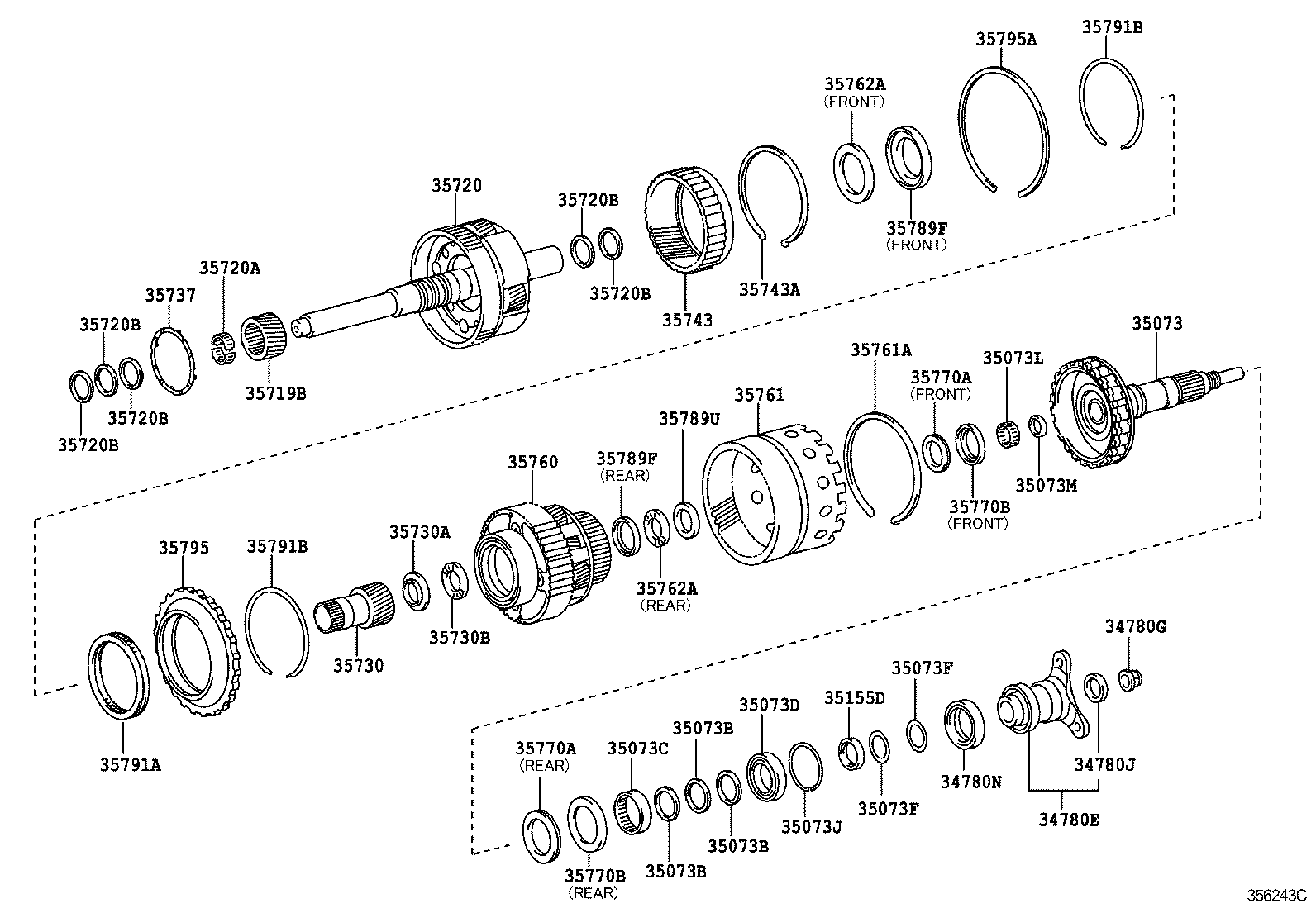  GS30 35 43 460 |  PLANETARY GEAR REVERSE PISTON COUNTER GEAR ATM