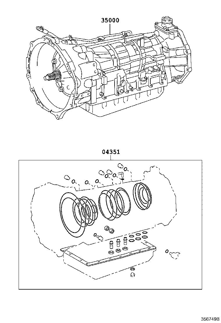  HILUX |  TRANSAXLE OR TRANSMISSION ASSY GASKET KIT ATM