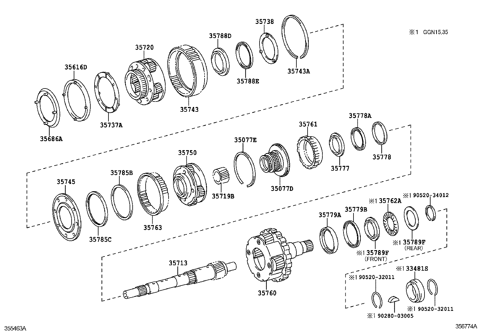  HILUX |  PLANETARY GEAR REVERSE PISTON COUNTER GEAR ATM