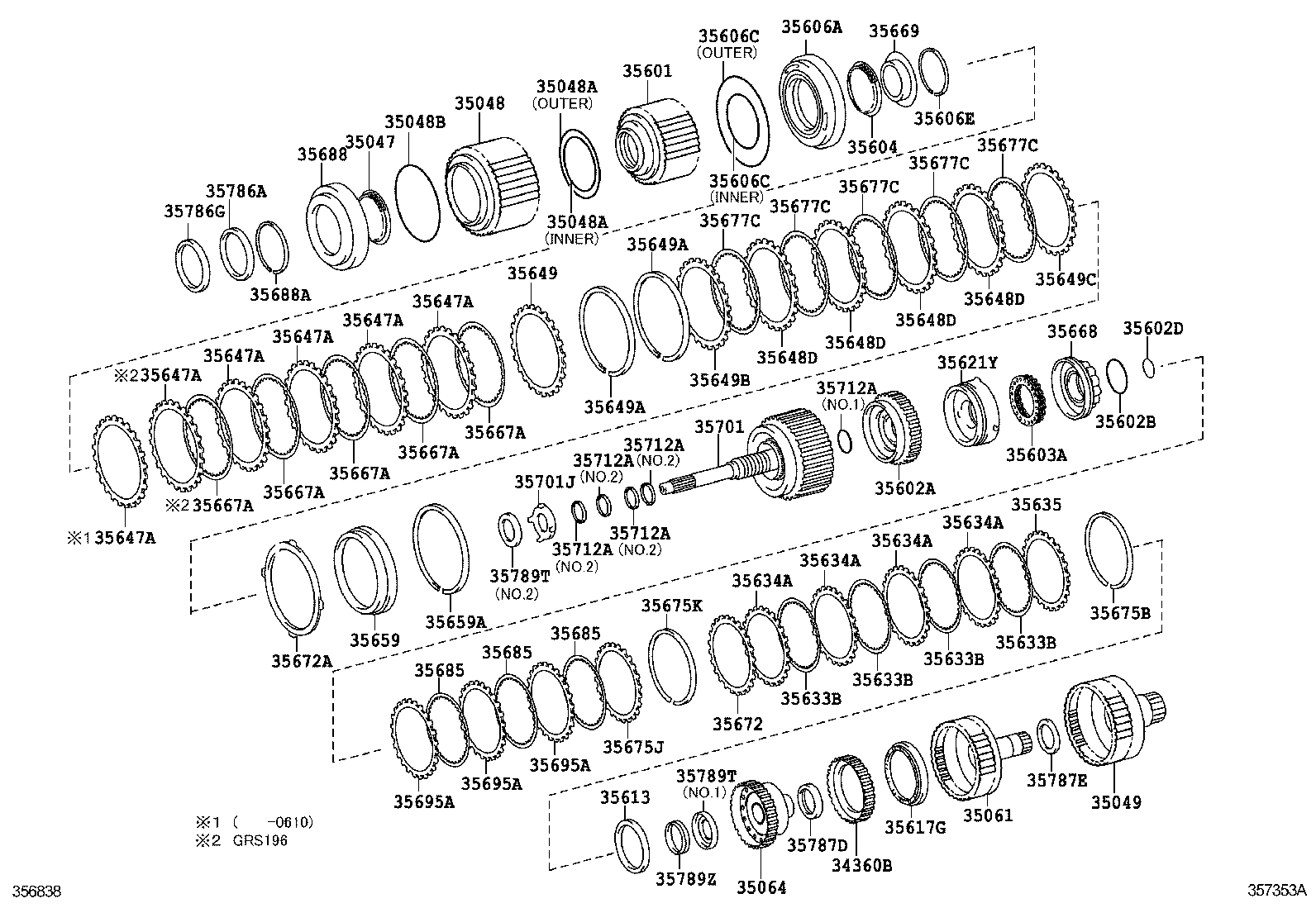 GS30 35 43 460 | BRAKE BAND MULTIPLE DISC CLUTCH ATM