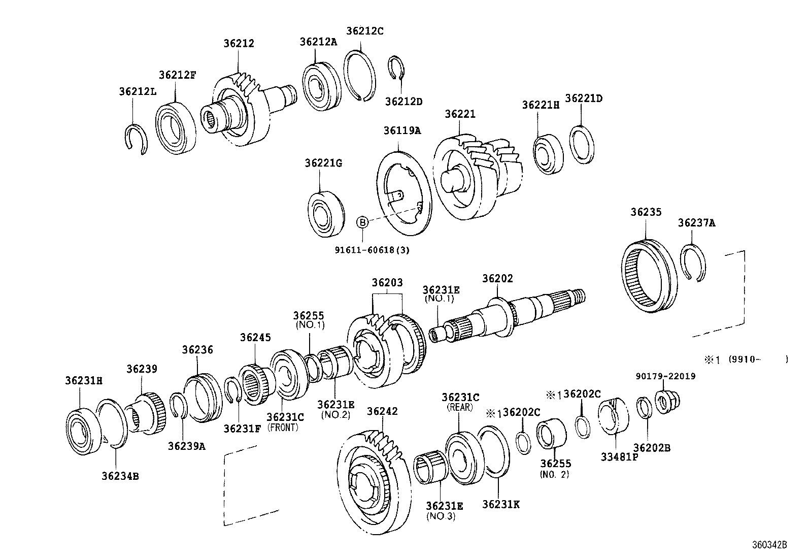  LAND CRUISER 100 105 |  TRANSFER GEAR