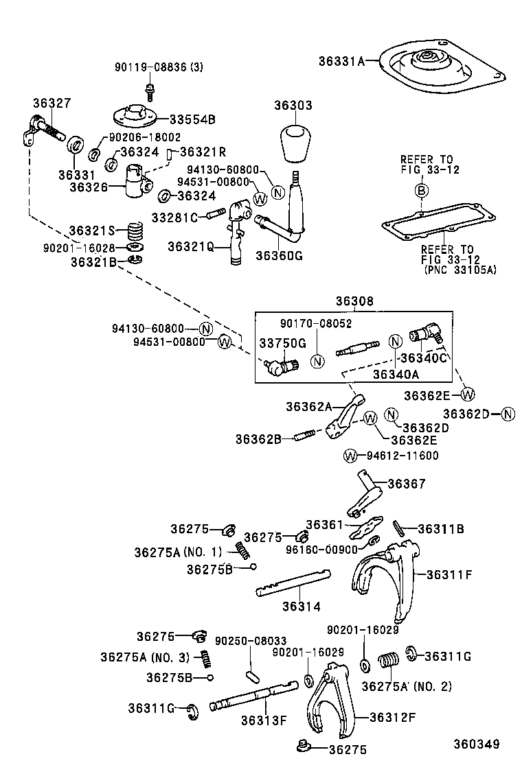 LAND CRUISER 100 105 |  TRANSFER LEVER SHIFT ROD
