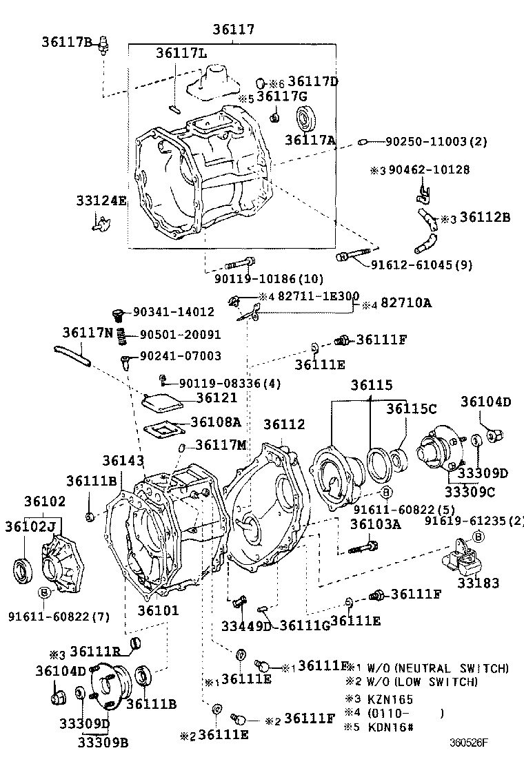 HILUX | TRANSFER CASE EXTENSION HOUSING
