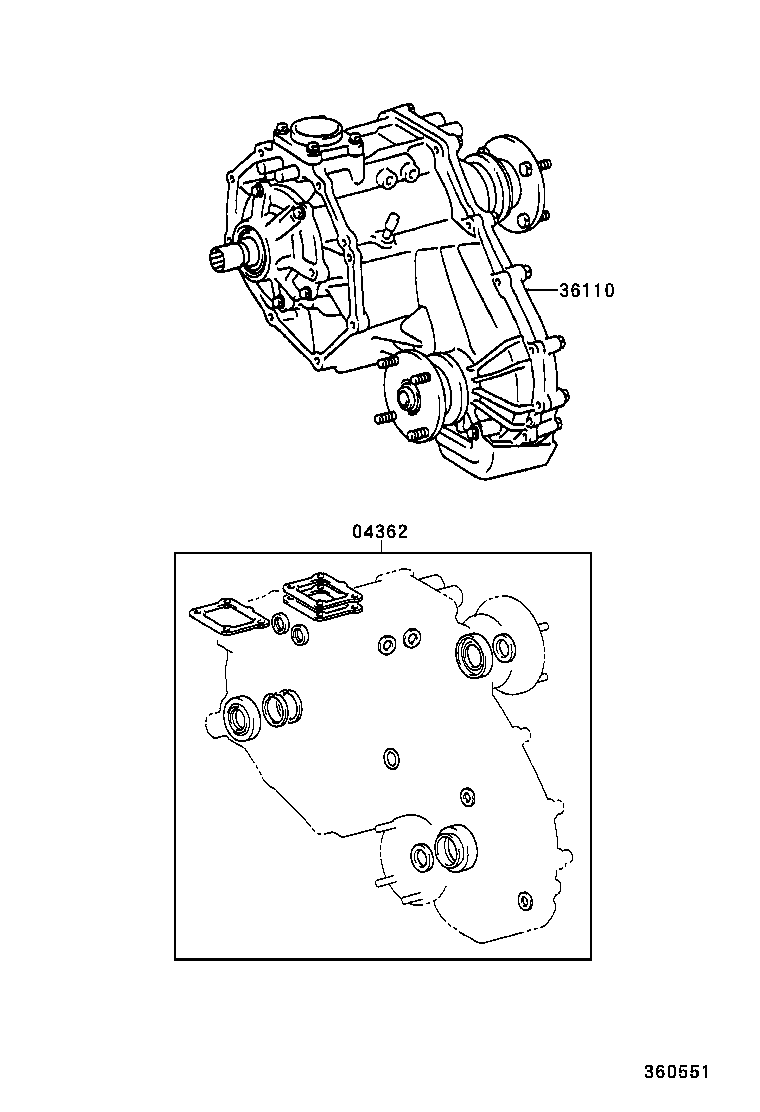  T U V |  TRANSFER ASSEMBLY GASKET KIT