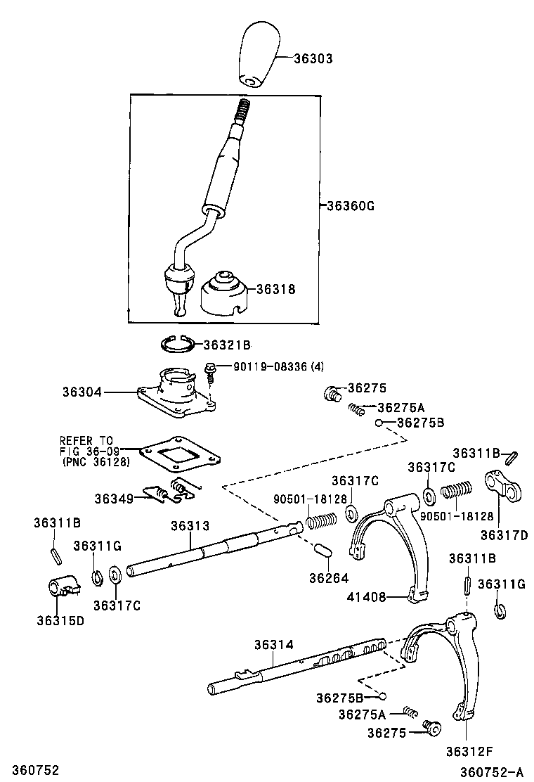  LAND CRUISER PRADO |  TRANSFER LEVER SHIFT ROD